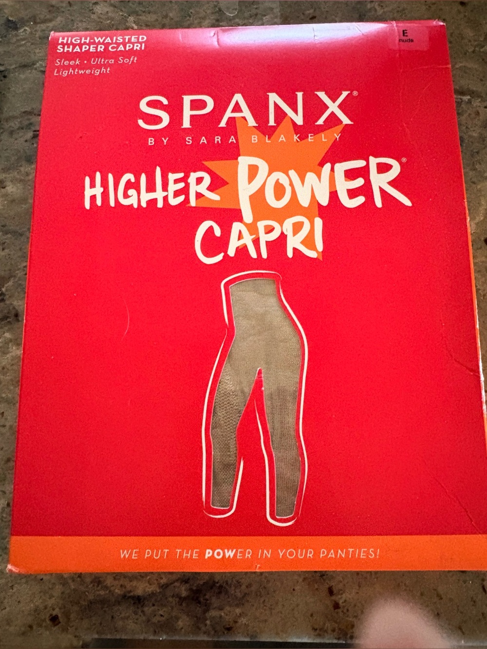 NWT SPANX Higher Power Capri, size E